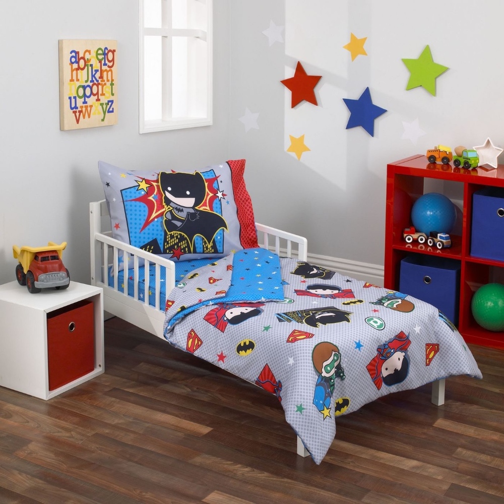 DC Comics Justice League 4pc Toddler Bedding Set